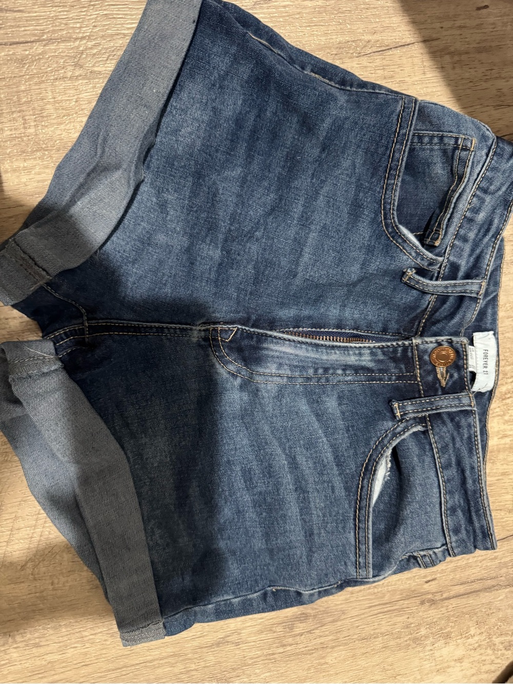 Classic Blue Denim Women's Shorts